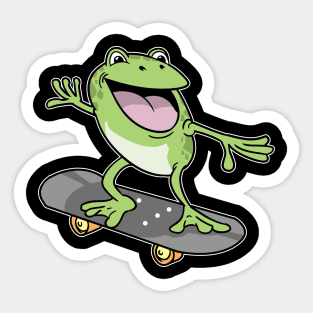 Cottagecore Aesthetic Frog Skateboard Fairycore Sticker